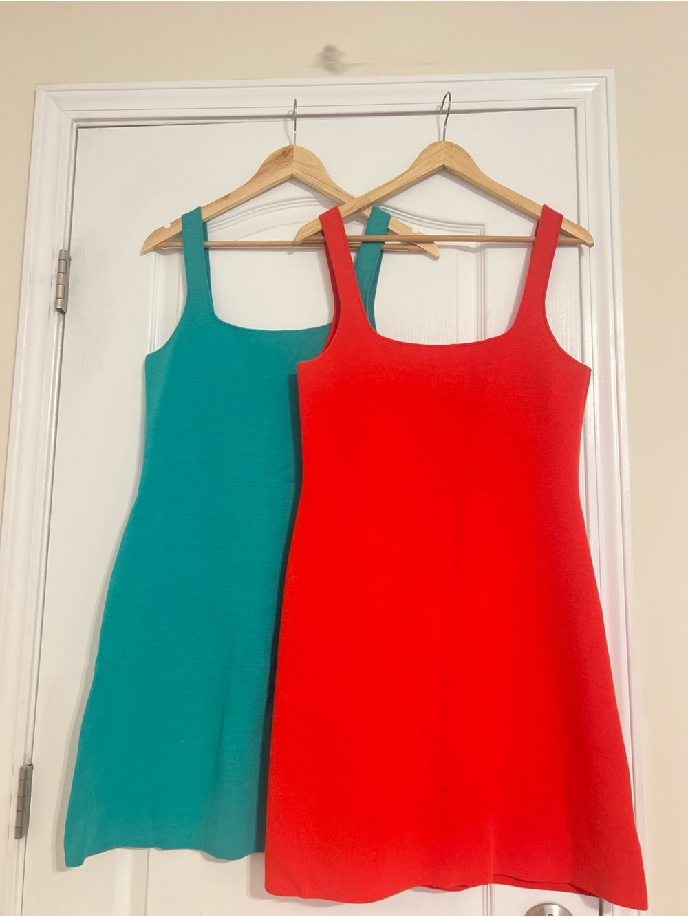 J. Crew Teal and Red Dresses - Size: Medium